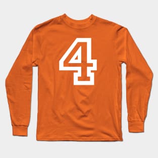 Sports Shirt #4 (white letter) Long Sleeve T-Shirt